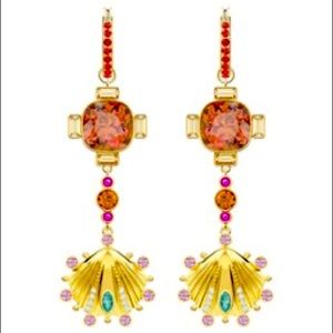 Swarovski Lucky Goddess Shell Pierced Earrings